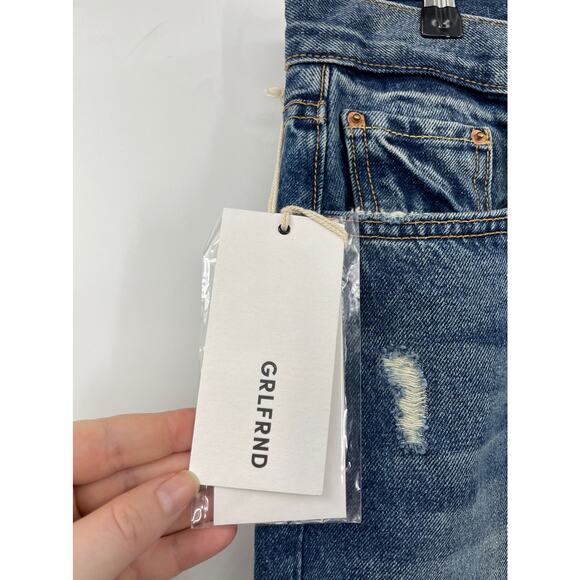 GRLFRND Jeans Womens 30 Helena High Waist Straight Leg Blue Close to You NWT - Picture 5 of 9